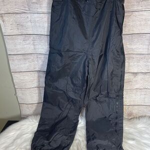 REI‎ Gore Tex Black Nylon Full Zip Athletic Jogger Pants Unisex Sz XS
